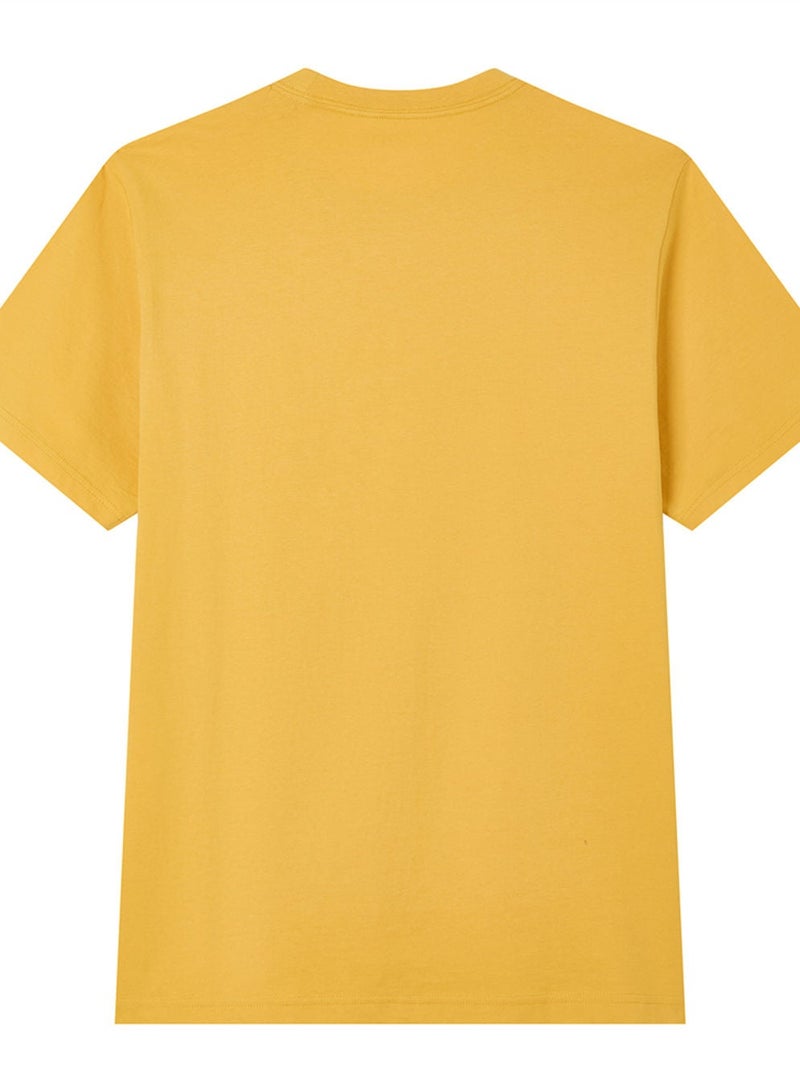 GIORDANO Men’s Slim Fit Cotton Signature Print Tee - Image 4